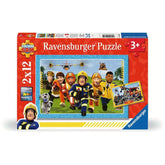 Ravensburger - Brandweerman Sam - De redding komt eraan - 2x12 Stukken - Puzzels